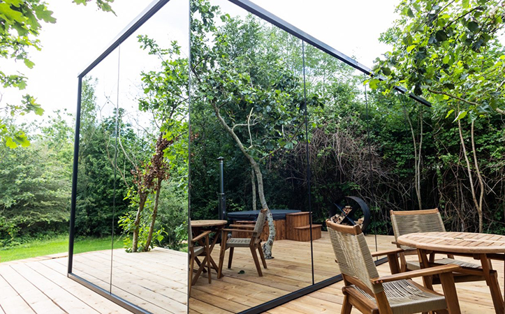 Modular Steel Frame System Prefab Glass Sunroom Cabin