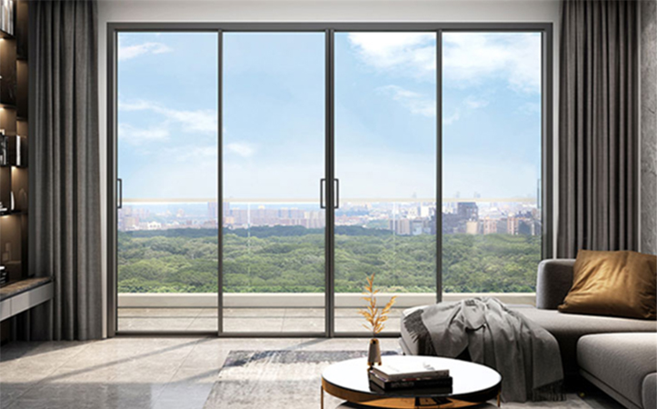 Steel Internal Doors with Ribbed Glass For Private House