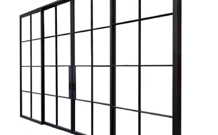 Low-E Laminated 8.38 Glass Swing Door with steel frame