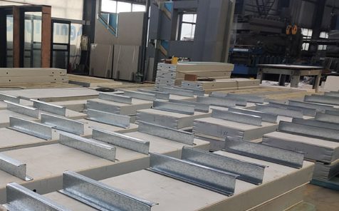 Modular Composite Panel Firerated Wall System 2-Hour Rating with Effortless Installation